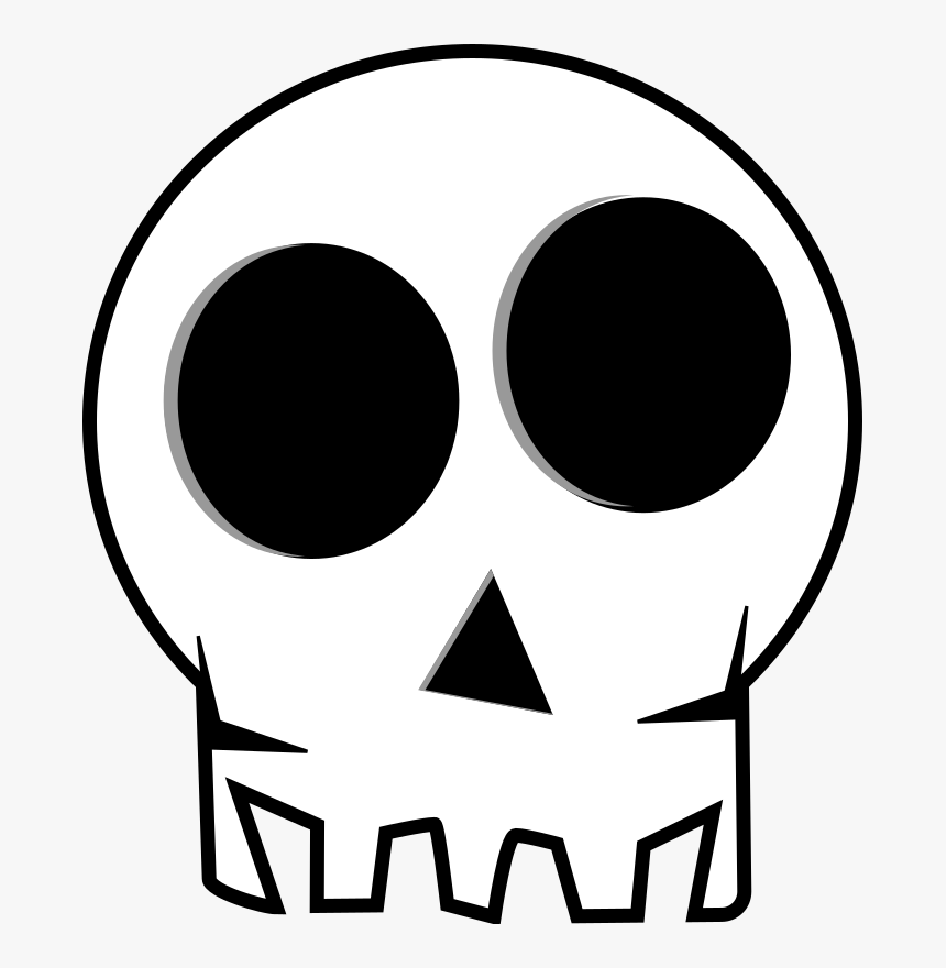 Skull, Death"s Head, Death, Bones, Funny, Dead, Head - Skull Halloween Clipart, HD Png Download, Free Download