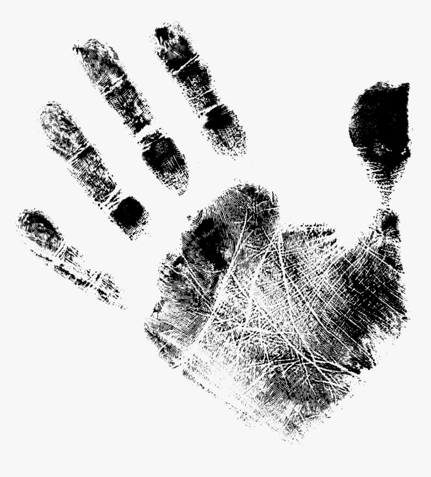 Handprint-1 - Transparent Hand Print Vector, HD Png Download, Free Download