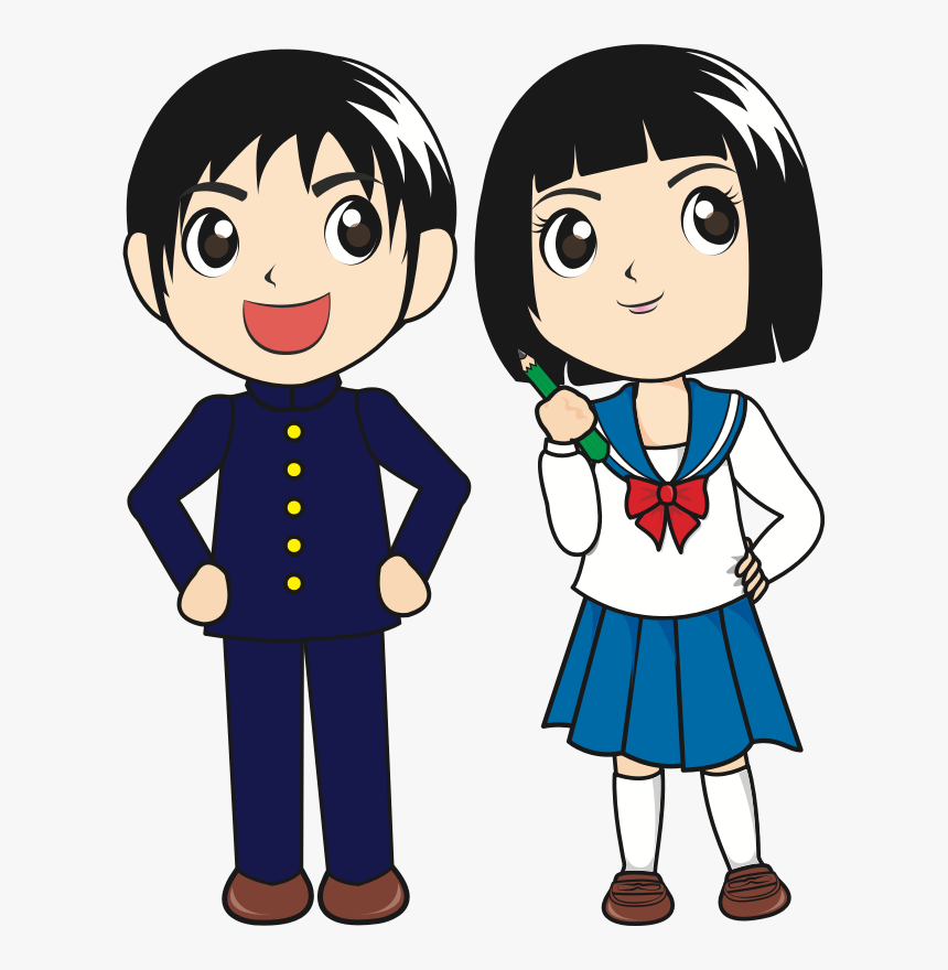 Standingboyfictional Character Boy And Girl Student - collection of free roblox drawing human download on clipart