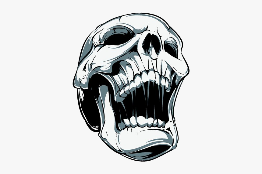 Free Skull Png Images - Skull Screaming Png, Transparent Png, Free Download