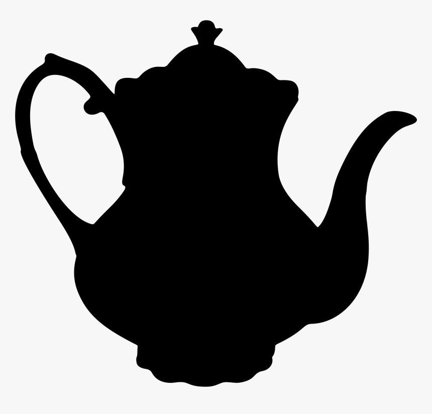 Teapot Teacup Silhouette - Tea Pot Silhouette Png, Transparent Png, Free Download