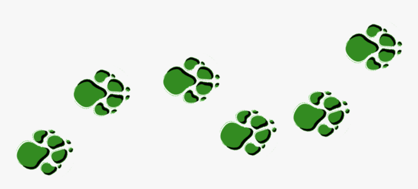 Cub Pack - - Green Paw Print Border, HD Png Download, Free Download