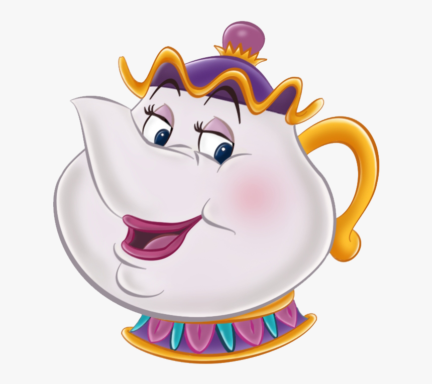 Cartoon Teapot Beauty And The Beast Clipart , Png Download - Cartoon Mrs Potts Beauty And The Beast, Transparent Png, Free Download
