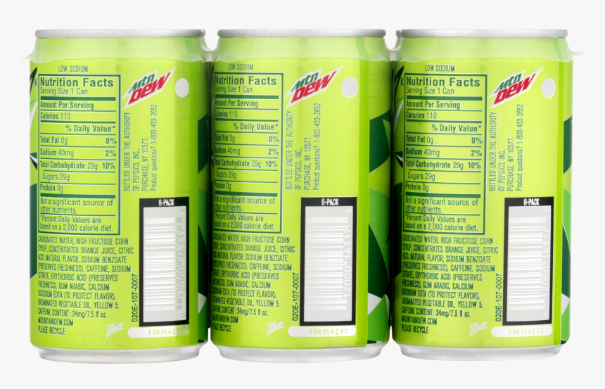 Mini Mountain Dew Cans, HD Png Download, Free Download