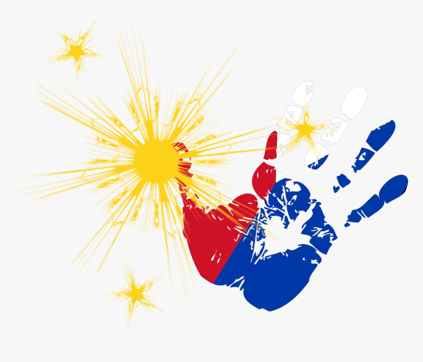 Kid Handprint Transparent , Png Download - Philippine Hand Sign Png, Png Download, Free Download