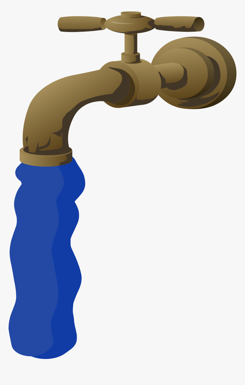 Tap,plumbing Fixture,metal - Clip Art Water Faucet, HD Png Download, Free Download