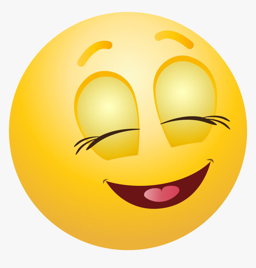 Pleased Emoticon Emoji Clipart Info - Emoji Clip Art Png, Transparent Png, Free Download