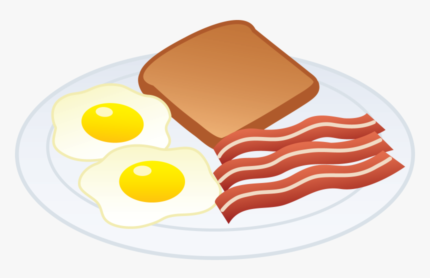 Food Clipart Bacon - Bacon And Eggs Clipart, HD Png Download, Free Download