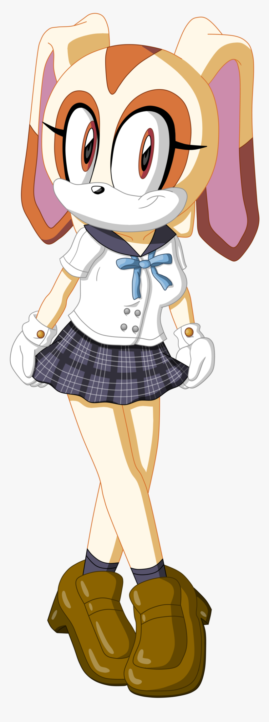 Transparent Japanese School Girl Png - Cream The Rabbit Curtsy, Png Download, Free Download