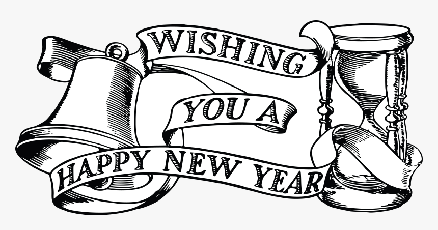 Happy New Year Clipart With Images Daily Sms Collection - Happy New Year Drawing 2018, HD Png Download, Free Download