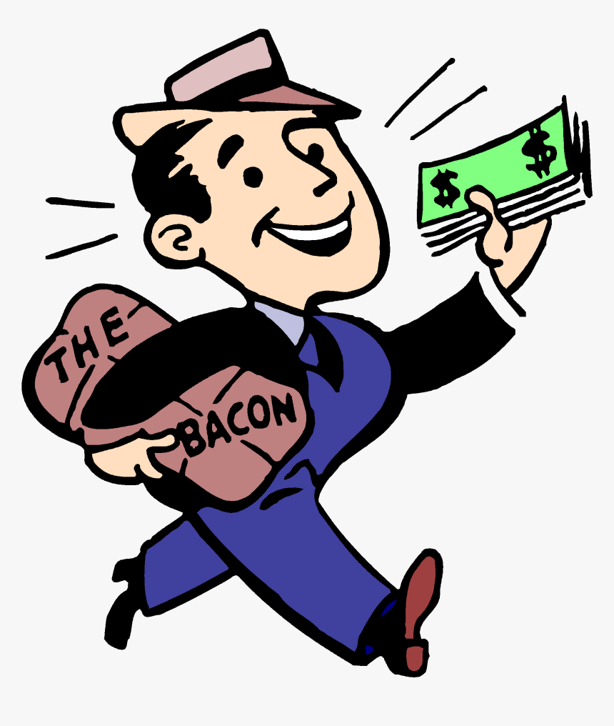Transparent Bacon Png - Man Brings Home The Bacon, Png Download, Free Download