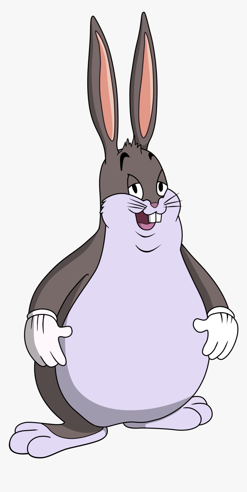 Rabbit Rabits And Hares Mammal Vertebrate Domestic - Chungus Png, Transparent Png, Free Download