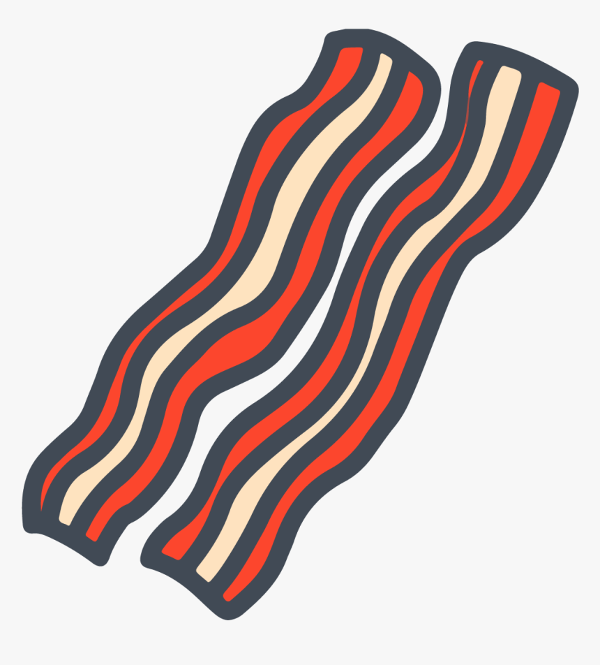 Bacon Meat Food Icon - Bacon Icon Png, Transparent Png, Free Download