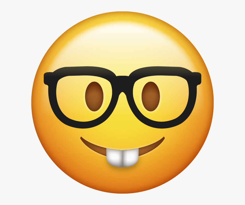 Iphone Ios  Download New Emoji  Nerd HD Png  Download 