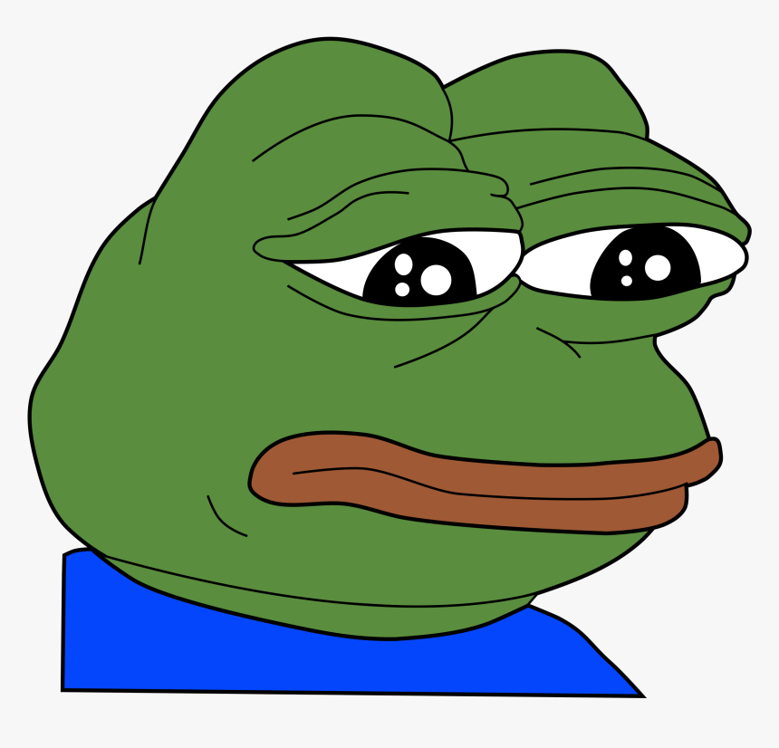 Meme Sad Frog Clipart - Sad Frog, HD Png Download - kindpng