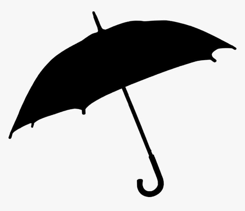 Umbrella, Silhouette, Black - Umbrella Silhouette Png, Transparent Png, Free Download