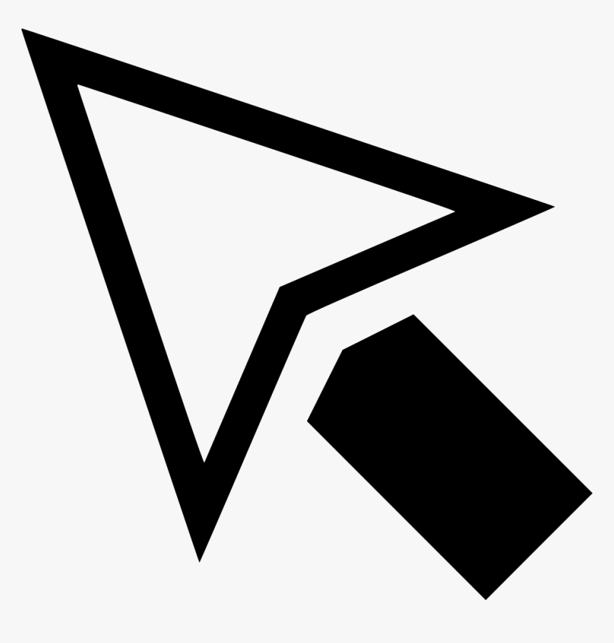 Cursor Icon Png - Triangle, Transparent Png, Free Download