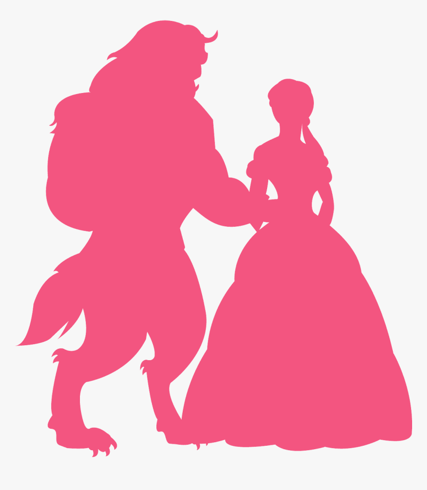 Beauty And The Beast Silhouettes, HD Png Download, Free Download