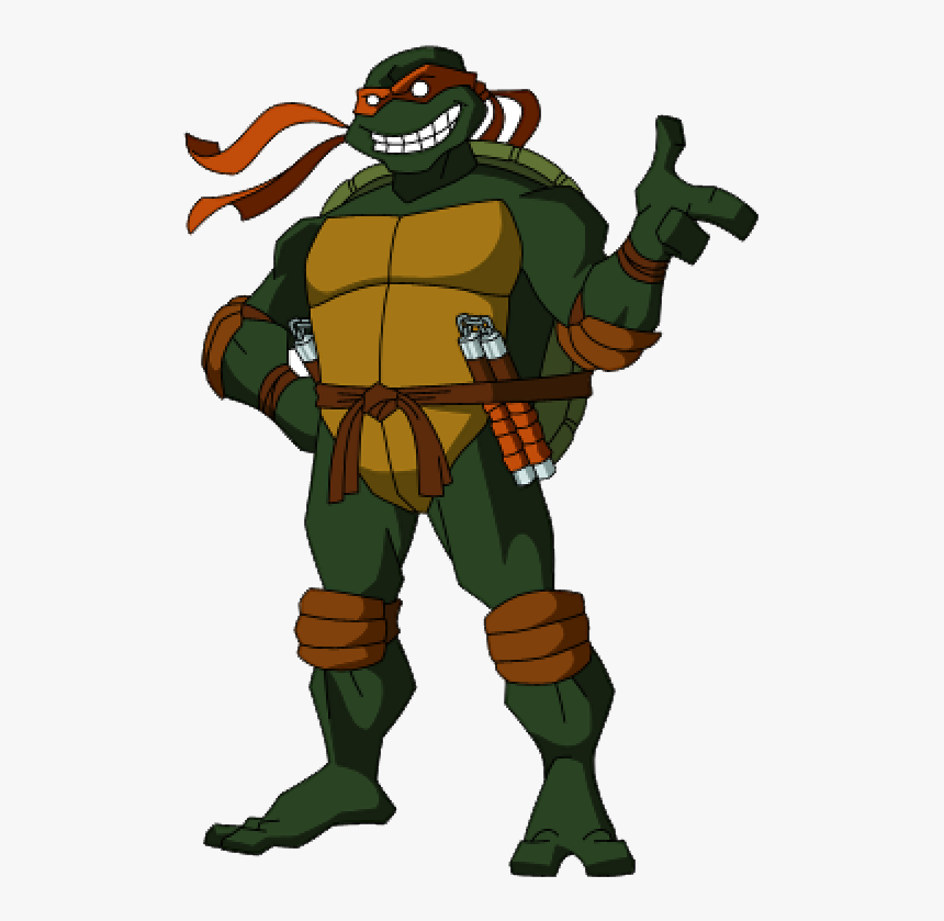 Michelangelo Raphael Teenage Mutant Ninja Turtles - Michelangelo Ninja Turtle Cartoon, HD Png Download, Free Download