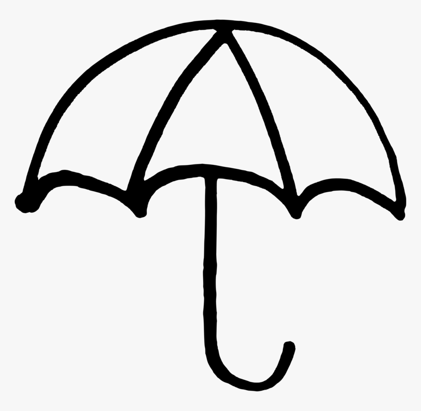 Umbrella Black And White, HD Png Download, Free Download