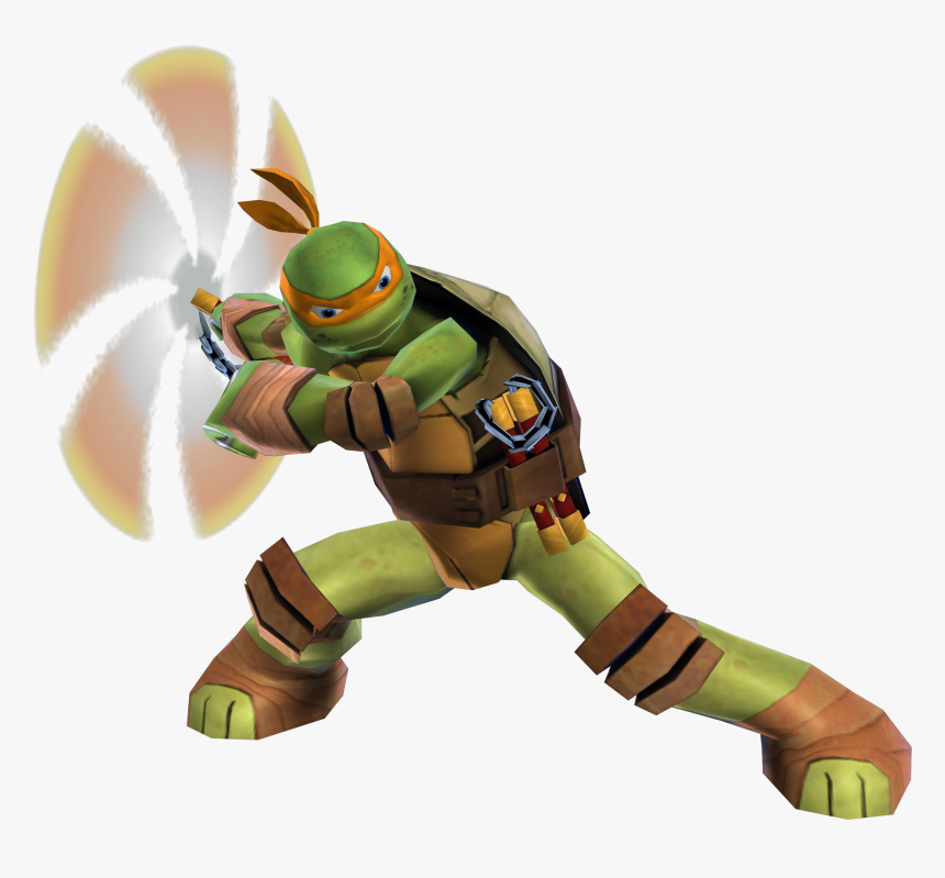 Teenage Mutant Ninja Turtles Michelangelo The Smurfs - Tmnt Mikey Transparent, HD Png Download, Free Download