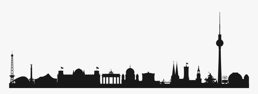 Berlin Skyline Silhouette Drawing Clip Art - Icpe 2018, HD Png Download, Free Download