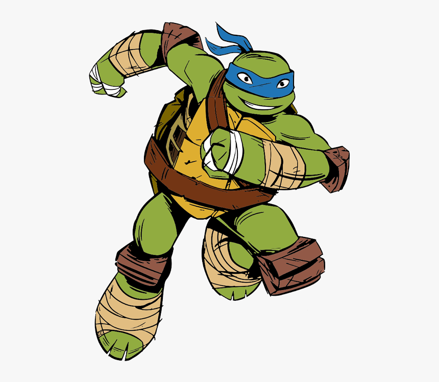 Ninja Turtles Leonardo Cartoon, HD Png Download, Free Download