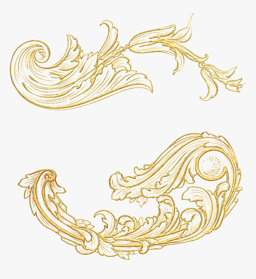 Gold Vintage Png - Gold Vintage Clipart Png, Transparent Png, Free Download