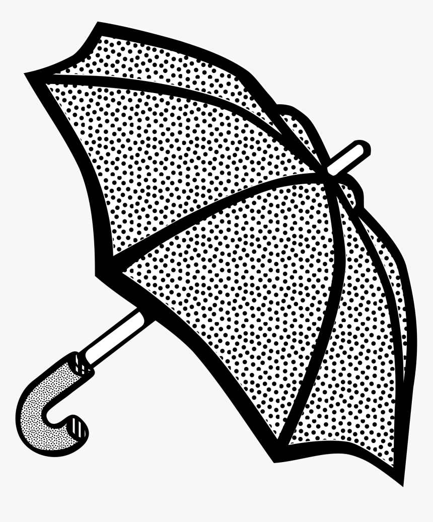 Lineart Clip Arts - Clipart Umbrella Black And White Design, HD Png Download, Free Download