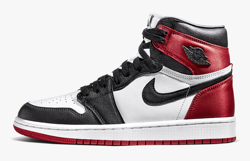 Jordan 1 Retro High Satin Black Toe W, HD Png Download, Free Download