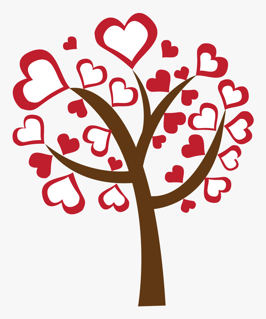 Heart Tree Clipart - Clip Art Heart Trees, HD Png Download, Free Download