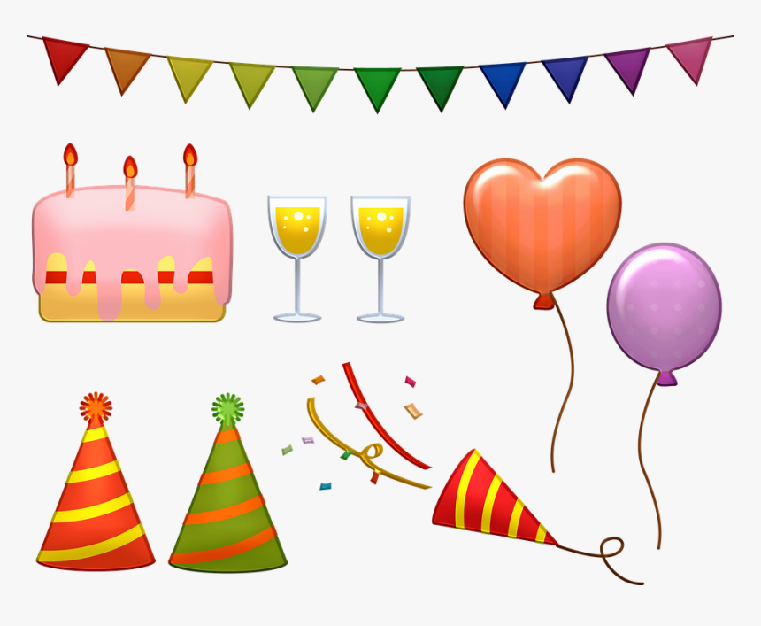 Artículos De Cumpleaños, Pastel, Globos, Celebración - Happy Birthday Red Mustang, HD Png Download, Free Download