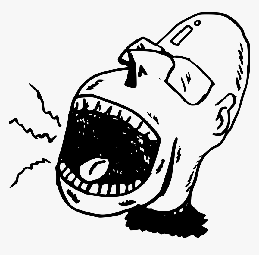 Cartoon Man Screaming Png, Transparent Png, Free Download