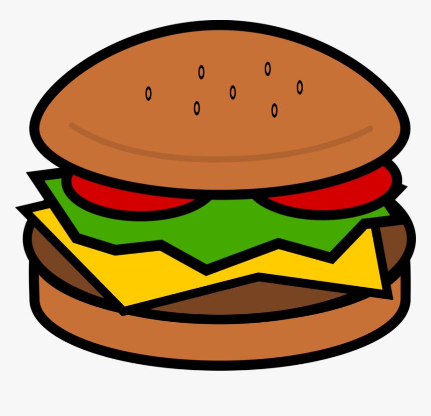 Free Hamburger Clipart With Transparent Background - Clipart Hamburger, HD Png Download, Free Download