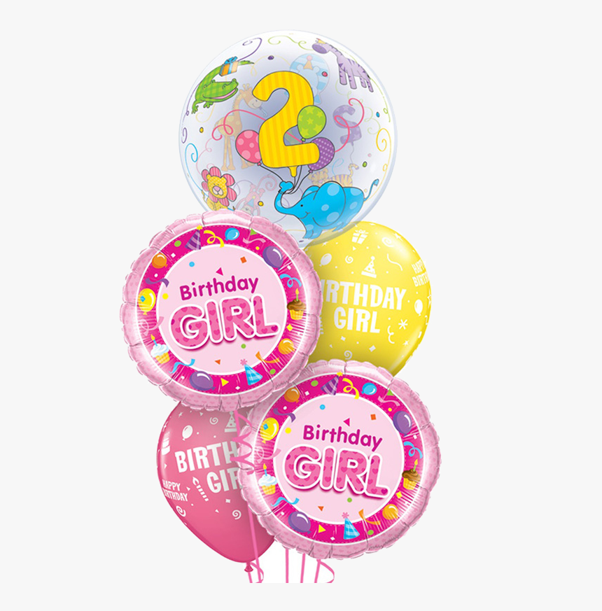 Transparent Globos De Cumpleaños Png - 2nd Birthday Balloon Bouquet, Png Download, Free Download
