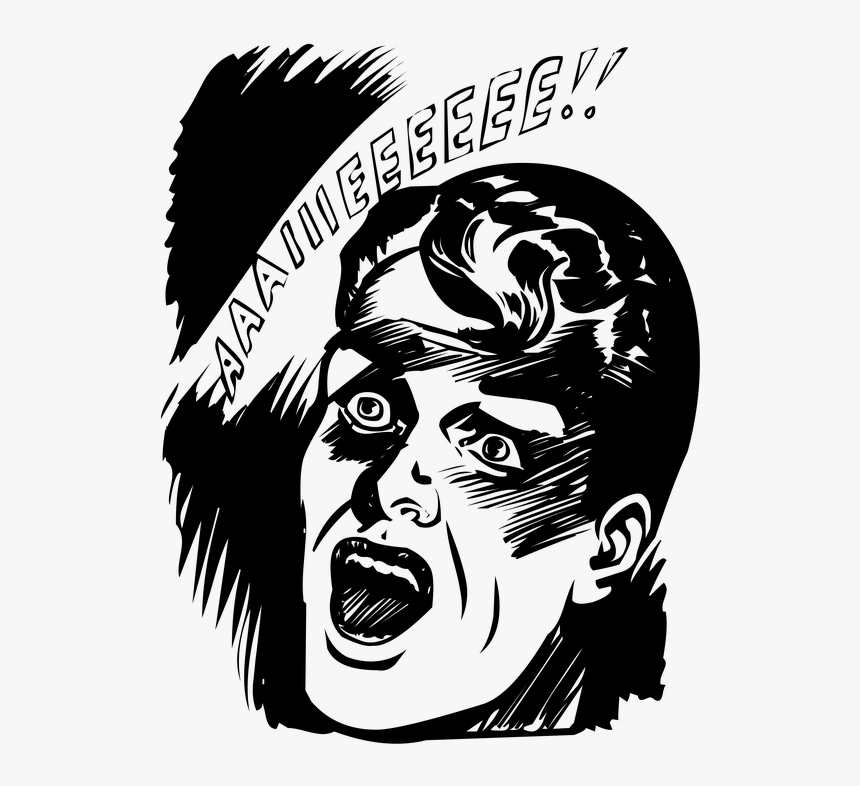 Transparent Scared Man Png - Man Screaming, Png Download, Free Download