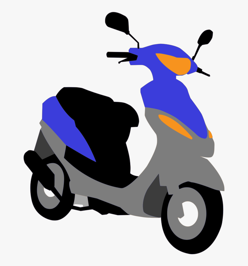 Scooter, Vehicle, Motorbike, Transportation, Drive - Scooter Vector, HD Png Download, Free Download