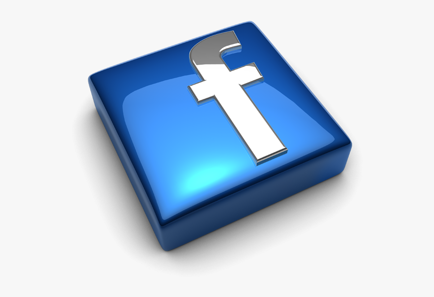 Facebook Logo Glass 3d Png Hd - Logo Facebook Png, Transparent Png, Free Download