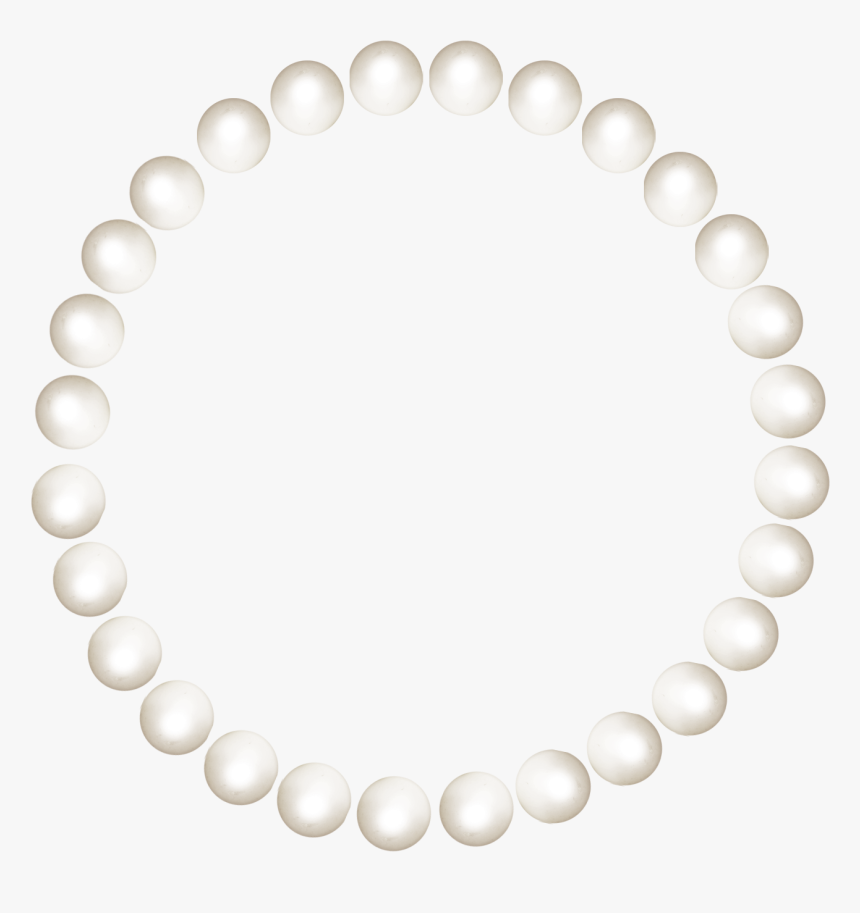 Picture Frame Necklace Clip Art - Pearls Flat Design, HD Png Download, Free Download
