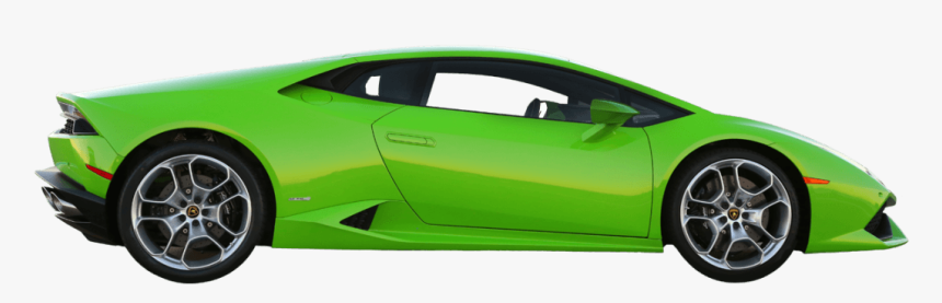 Lamborghini Huracan - Green Lamborghini Side View, HD Png Download, Free Download