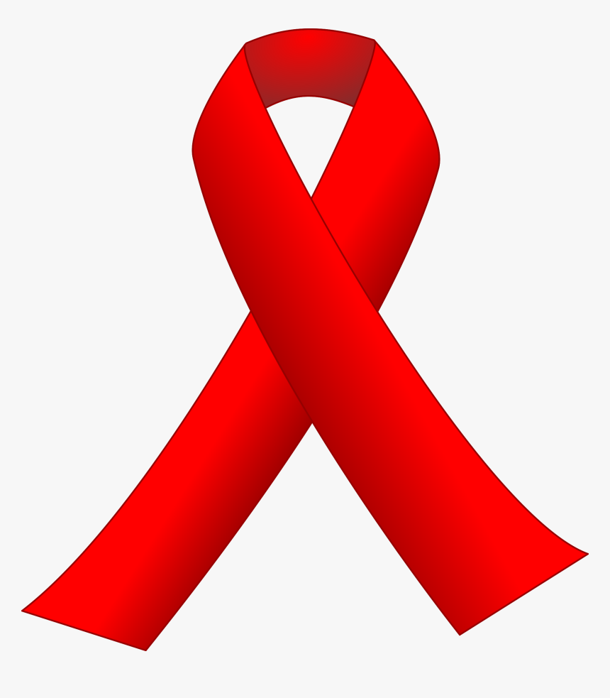 Clipart - Drug Free Red Ribbon Png, Transparent Png, Free Download