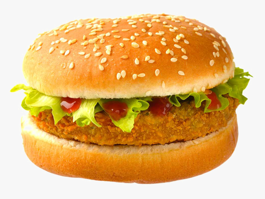 Burger Transparent - Veg Burger, HD Png Download, Free Download