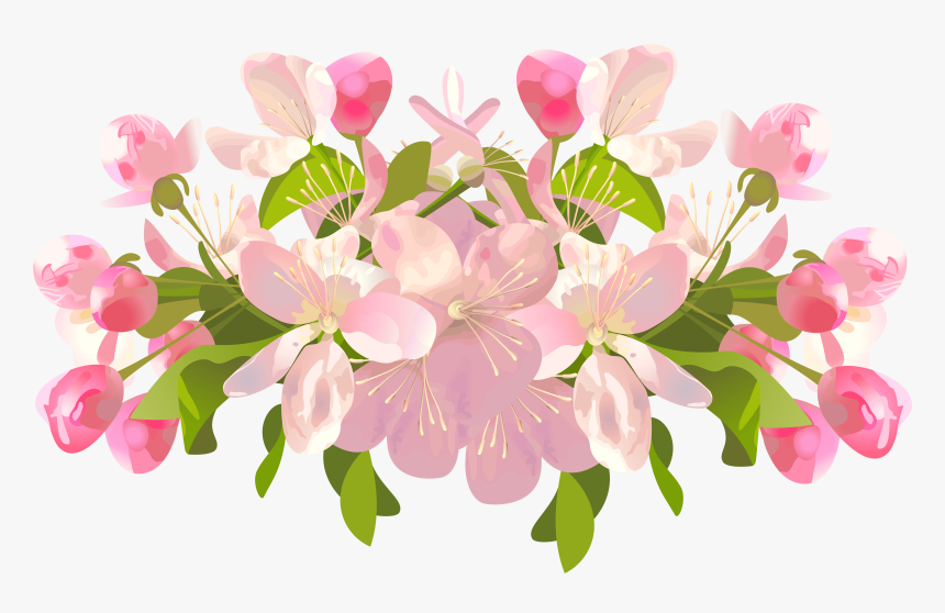 Flowers On Transparent Background - Transparent Background Clipart Flowers, HD Png Download, Free Download