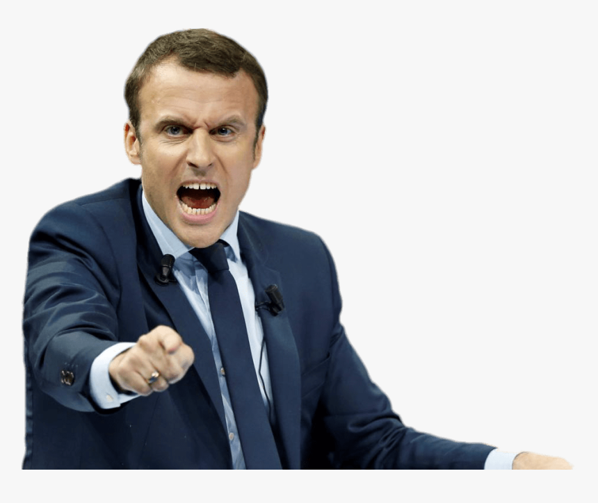Download Emmanuel Macron Png - Angry Man Transparent Png, Png Download, Free Download
