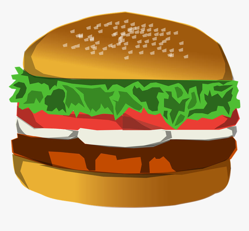Free Hamburger Clipart With Transparent Background - Clipart Burger Bun Png, Png Download, Free Download