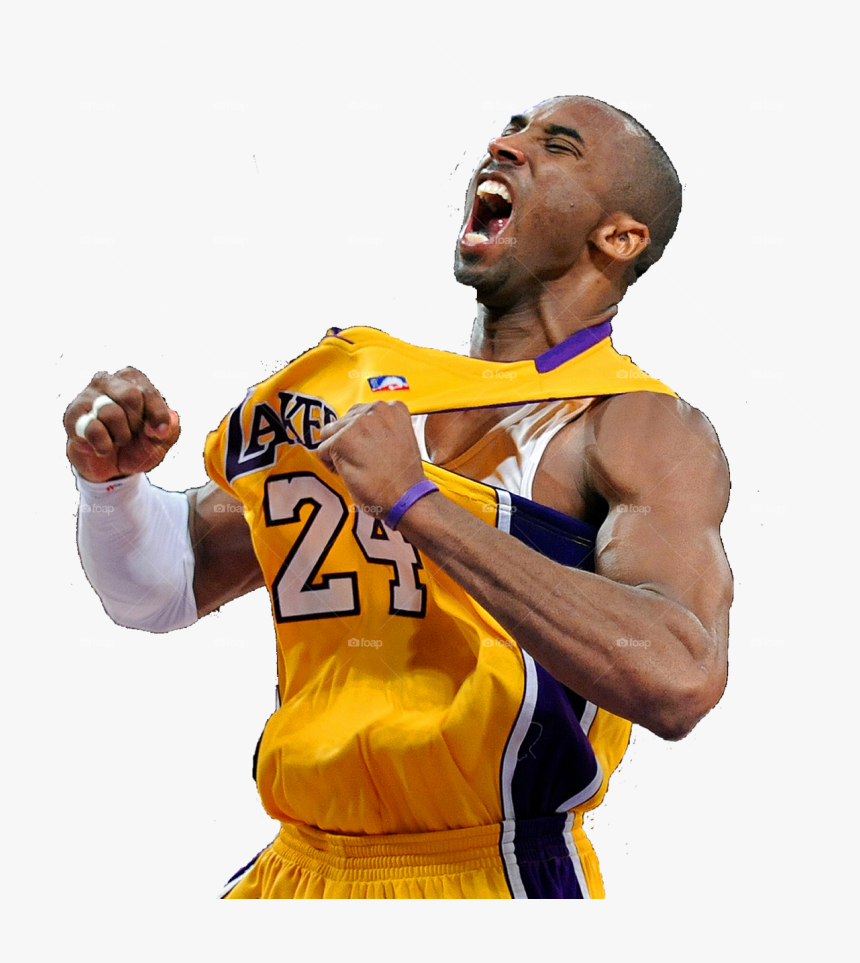 Kobe Bryant Scream Basketball Player Transparent Background Hd Png Download Kindpng