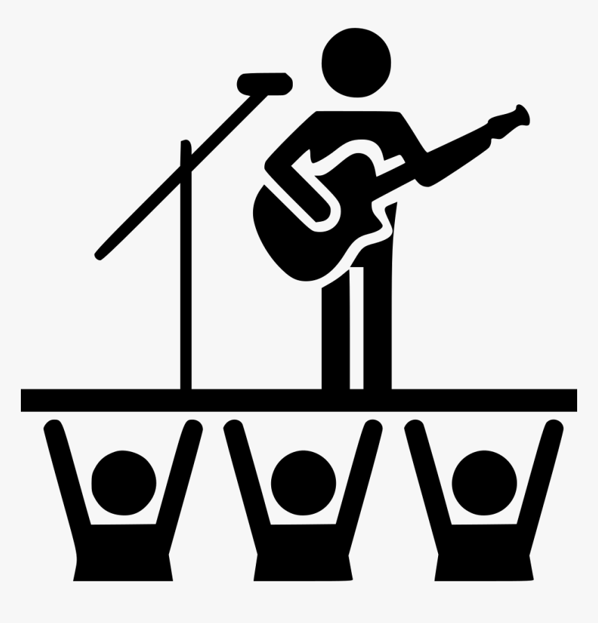 Concert Png - Concert Clipart Black And White, Transparent Png, Free Download