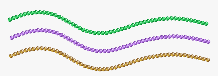 Beads Vector Bead Necklace - Mardi Gras Beads Png, Transparent Png, Free Download