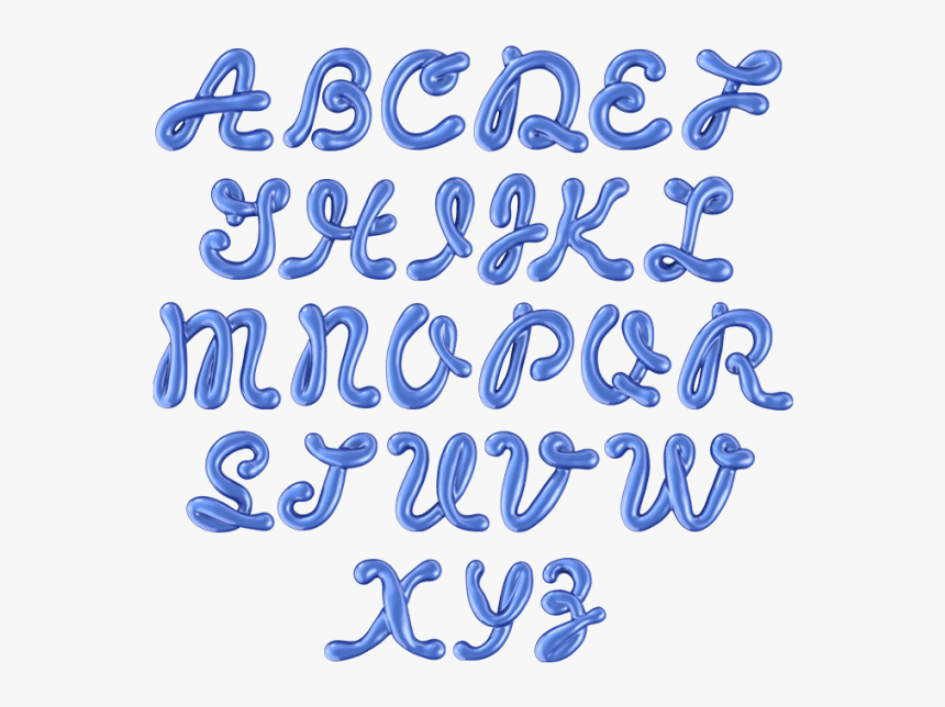 Blue Font Alphabet, HD Png Download, Free Download