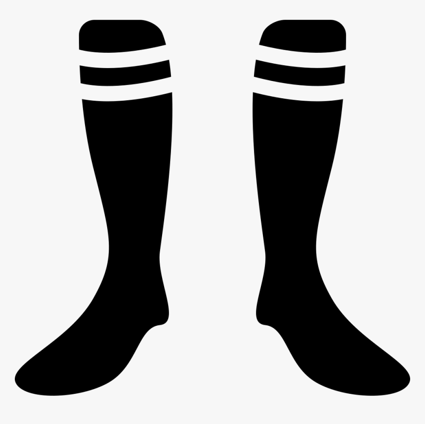 Football Socks With White Lines Design - Medias De Futbol Dibujo, HD Png Download, Free Download